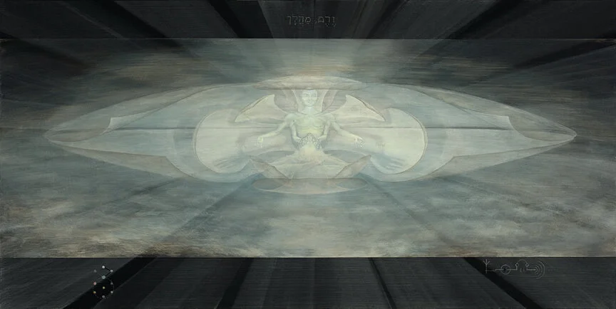 metaphim 009 ::: 24" x 48" ::: acrylic on wood panel ::: original unavailable for purchase