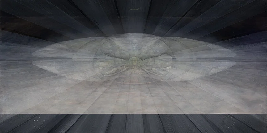 metaphim 014 ::: 48" x 96" ::: acrylic on wood panel ::: exists digitally