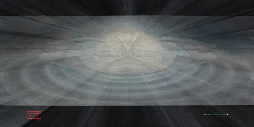 metaphim 011 ::: 24"x48" ::: acrylic on wood panel ::: exists digitally