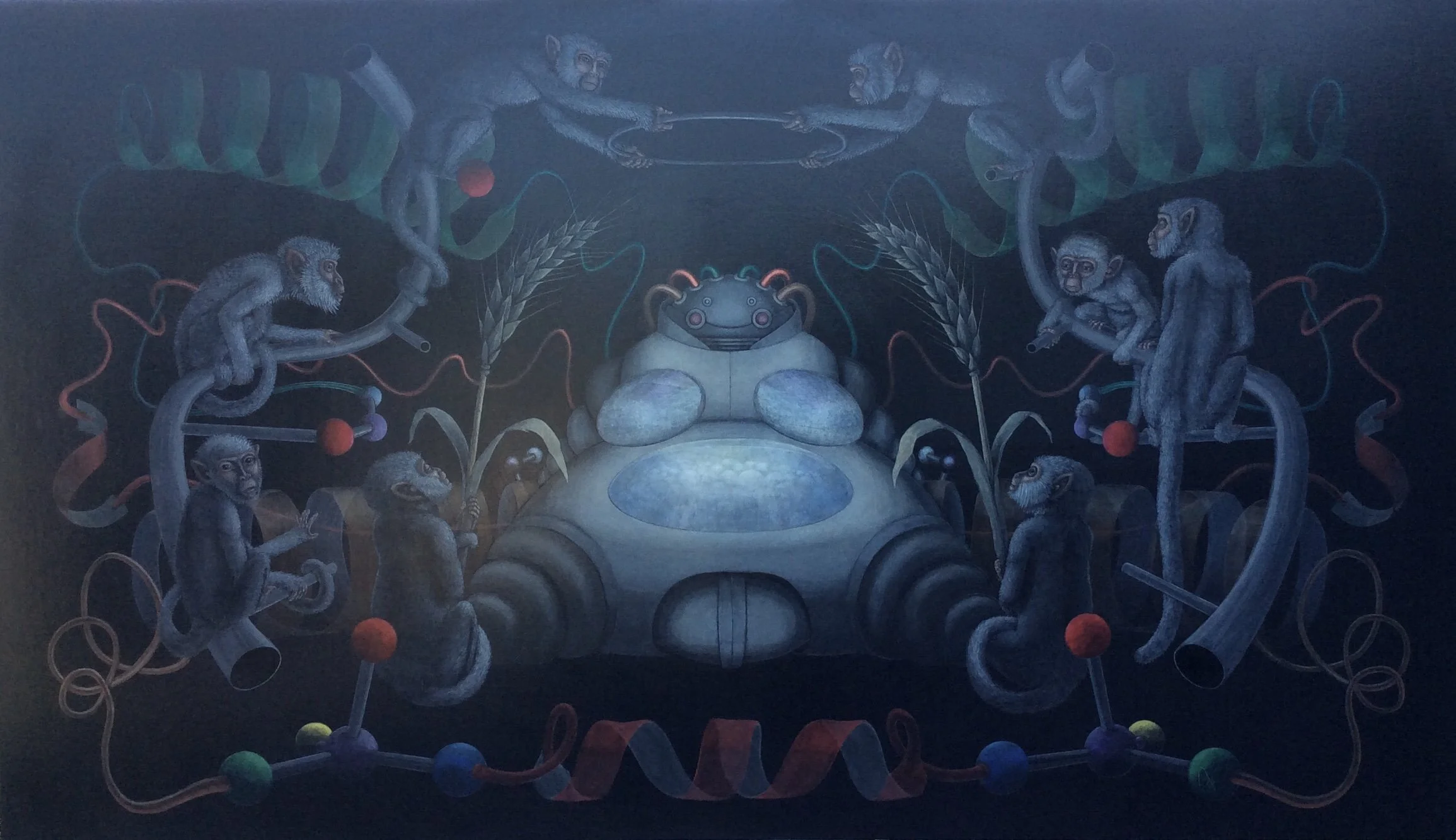 mitochondrial venus ::: 48" x 72" ::: acrylic on wood panel ::: original available for purchase