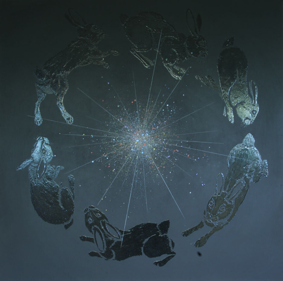 acrylic on wood panel ::: unavailable for purchase (private collection)