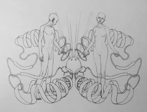 ink and pencil on paper ::: exists digitally