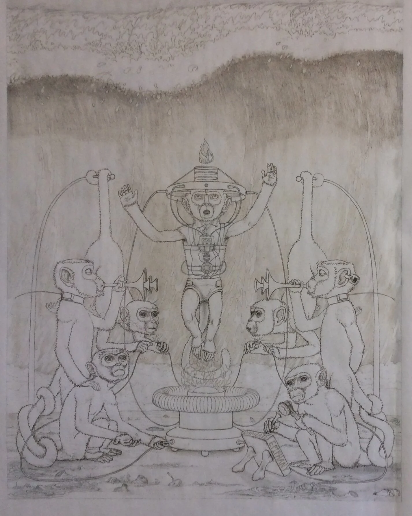 pen and ink on paper ::: exists digitally