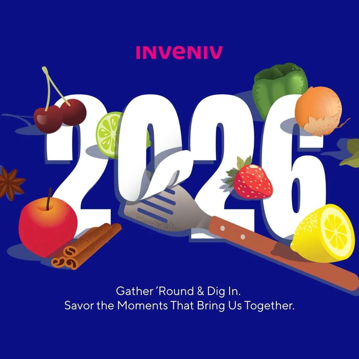 Our 2026 Calendar Is Here (And It's Delicious)

We believe the best moments happen around the table. That's why this year's Inveniv calendar is all about gathering 'round and digging in. Each month features a recipe from our team&mdash;from Greek Chi