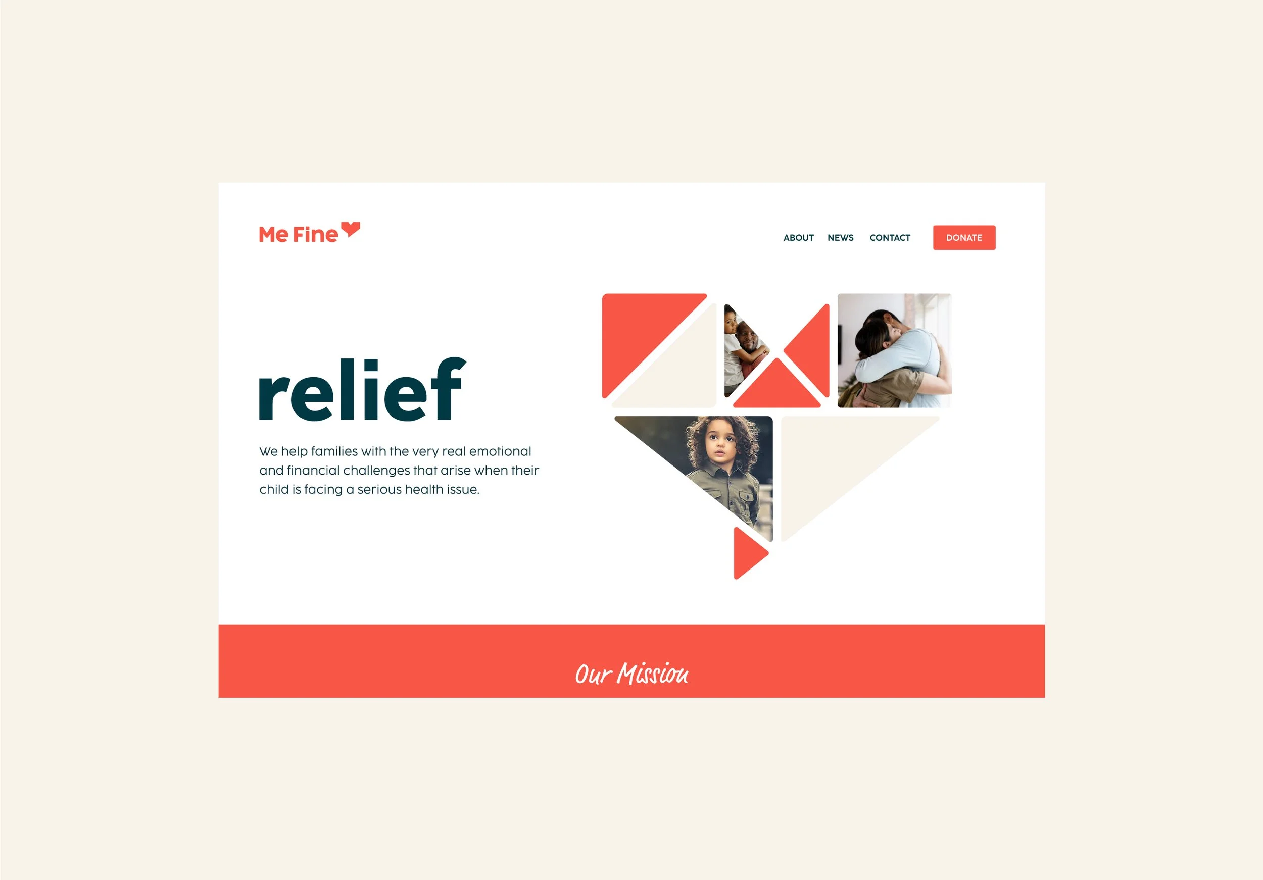 Me Fine Website homepage design by Inveniv