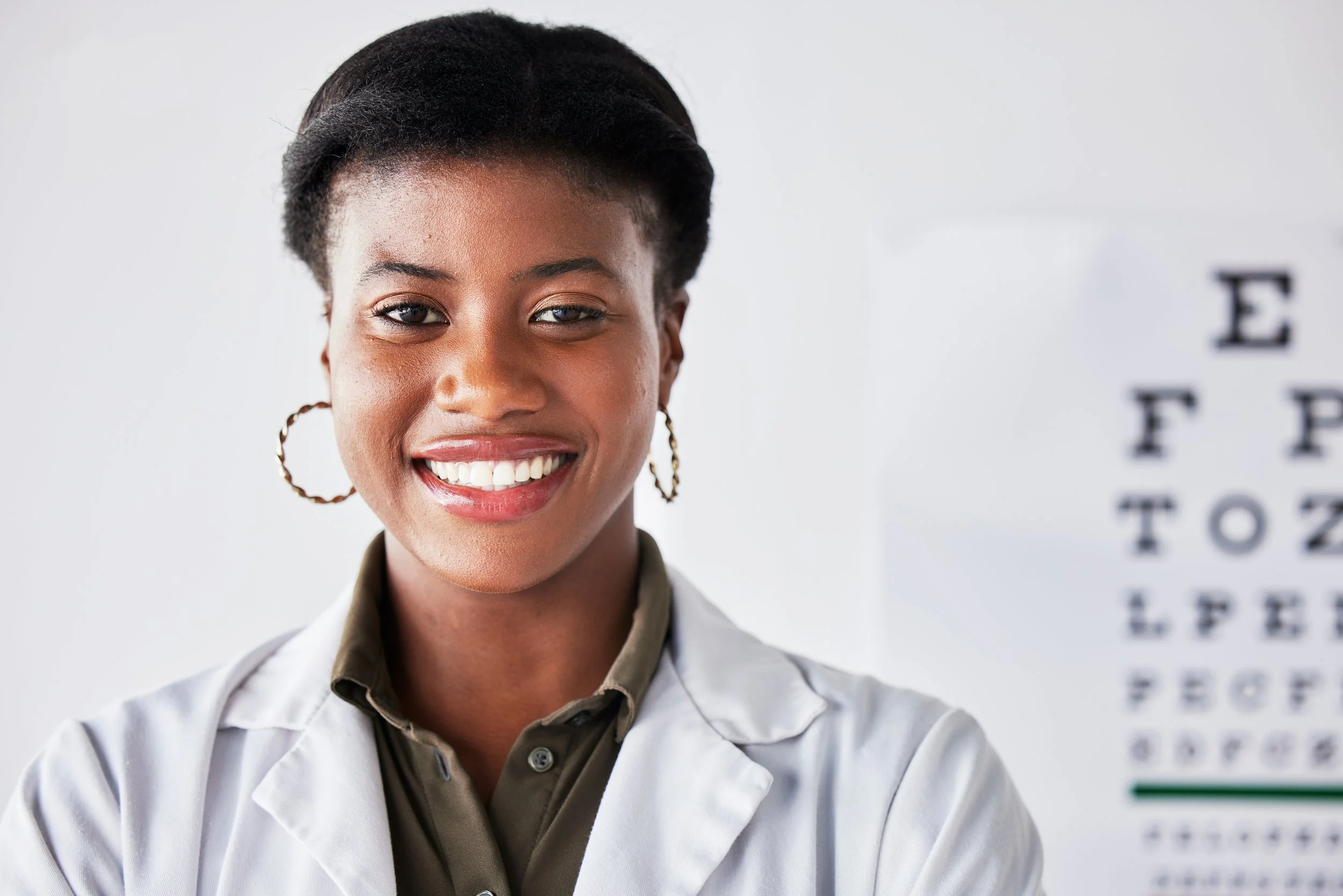 Photo of a smiling female doctor