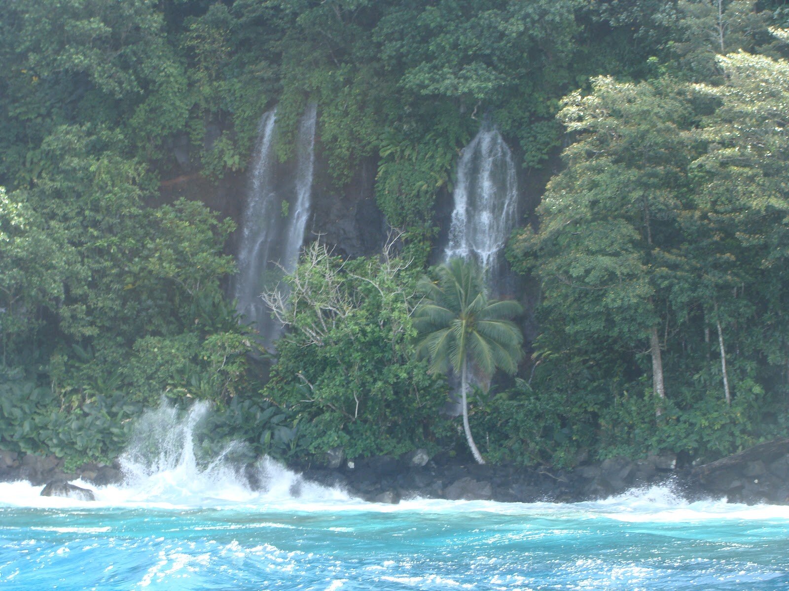 The waterfalls at Lavena on Taveuni Island