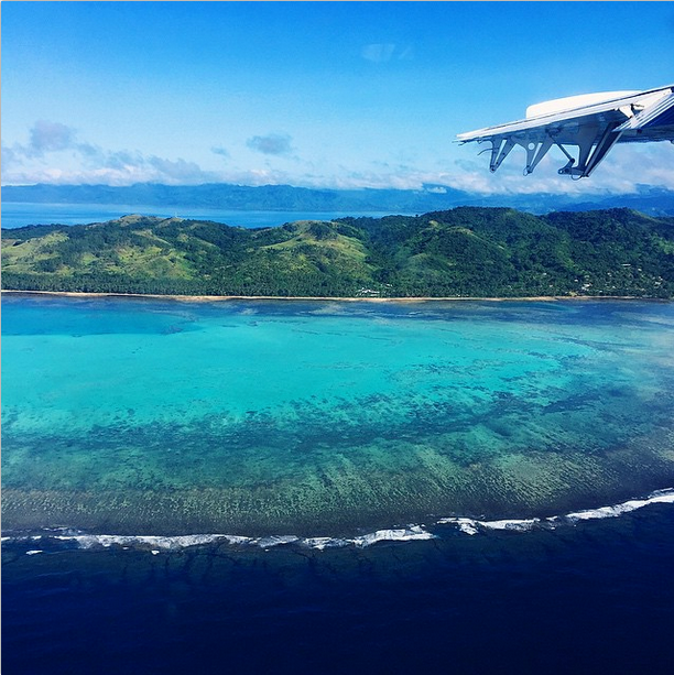 Flying over the Somomosomo strait