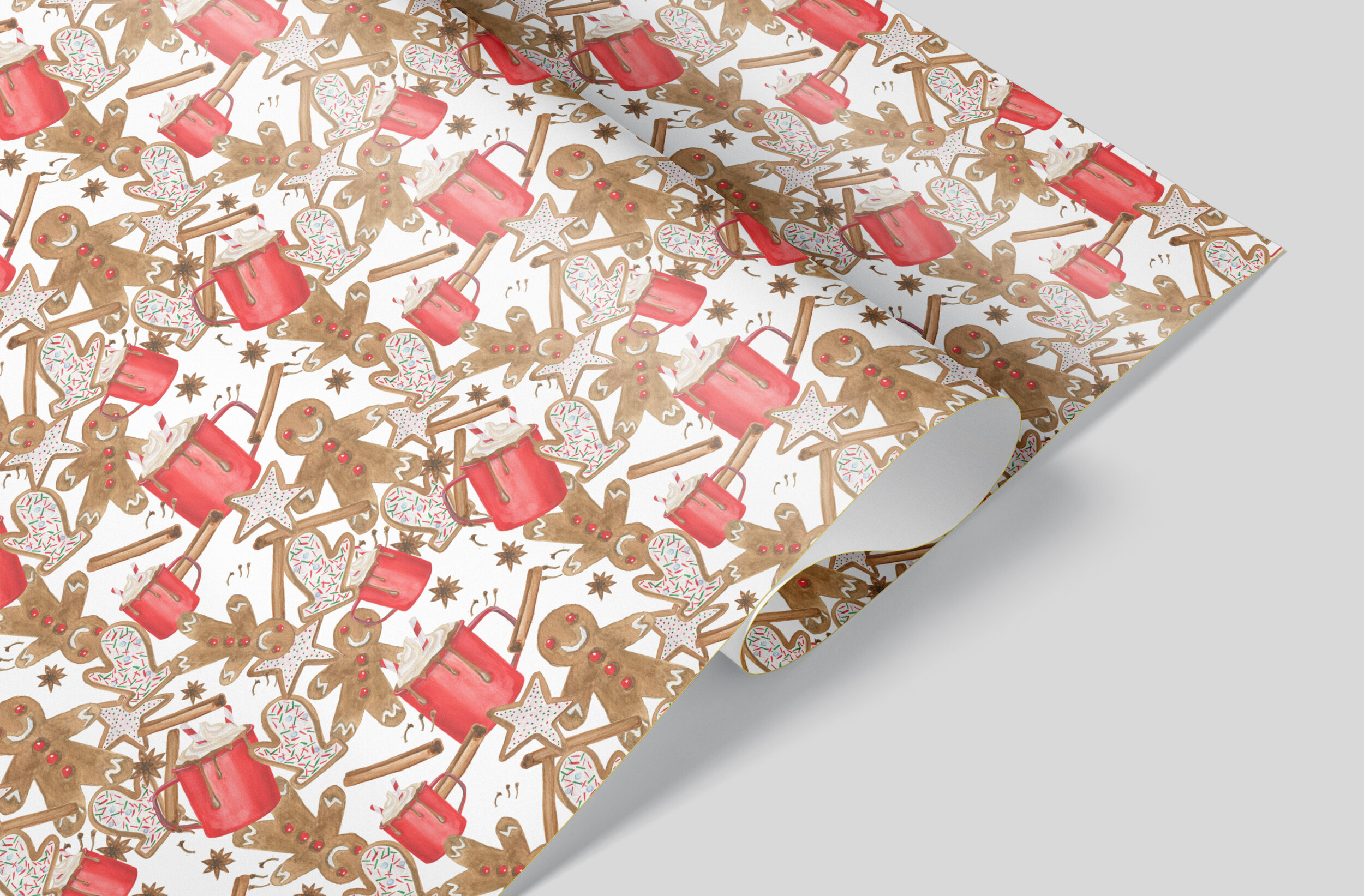 Gingerbread Wrapping Paper