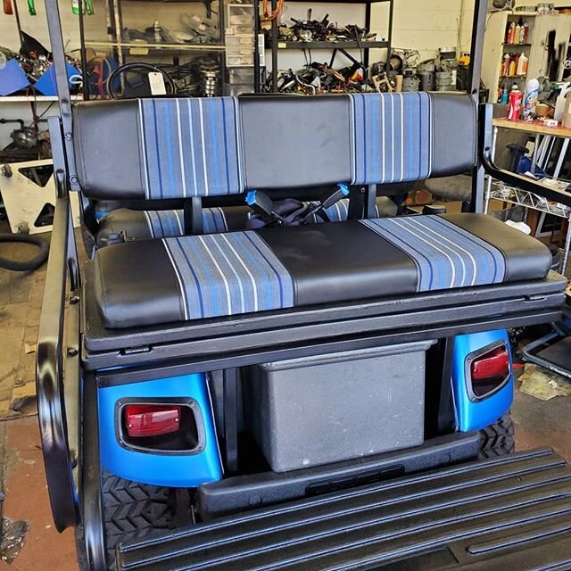 New seat covers make it look brand new!
.
.
#echocartservices 
#sanclemente #scgolfcarts
#cartupgrades #golfcarts #scsmallbusiness