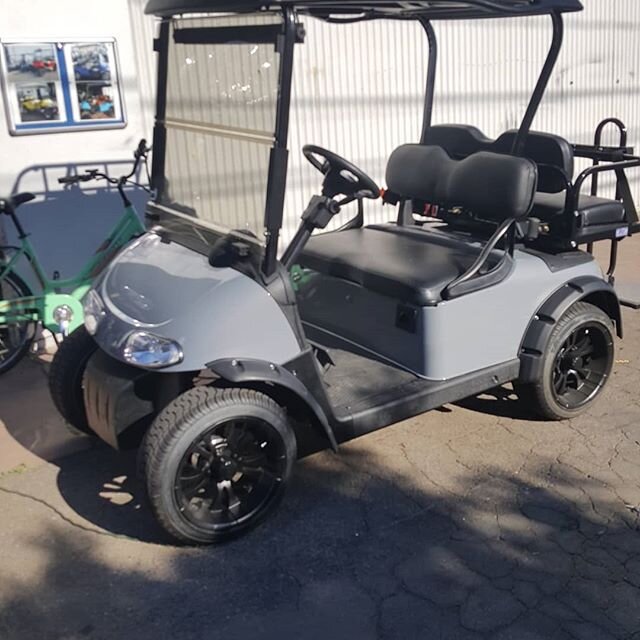 Cement Gray RXV custom built for a great couple! Ready for golfing or cruising to the beach.
.
.
#echocartservices 
#sanclemente 
#golfcartbuilders
#custombuilds
#beachcruiser
#golfcartmechanic  #supportlocalbusinesssc