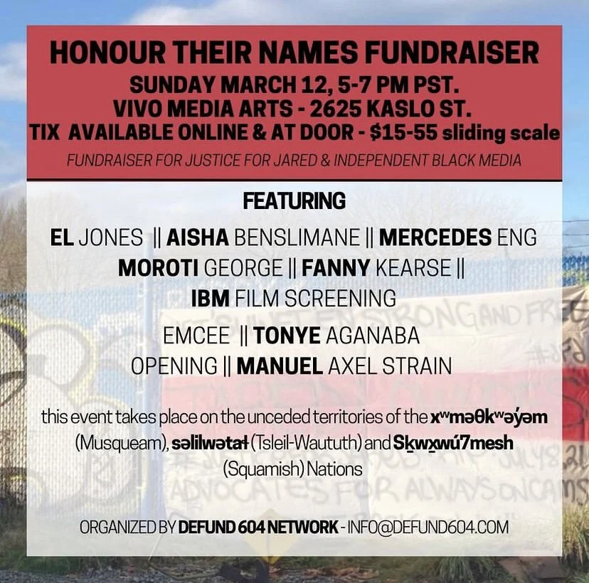 Honour Their Names Fundraiser