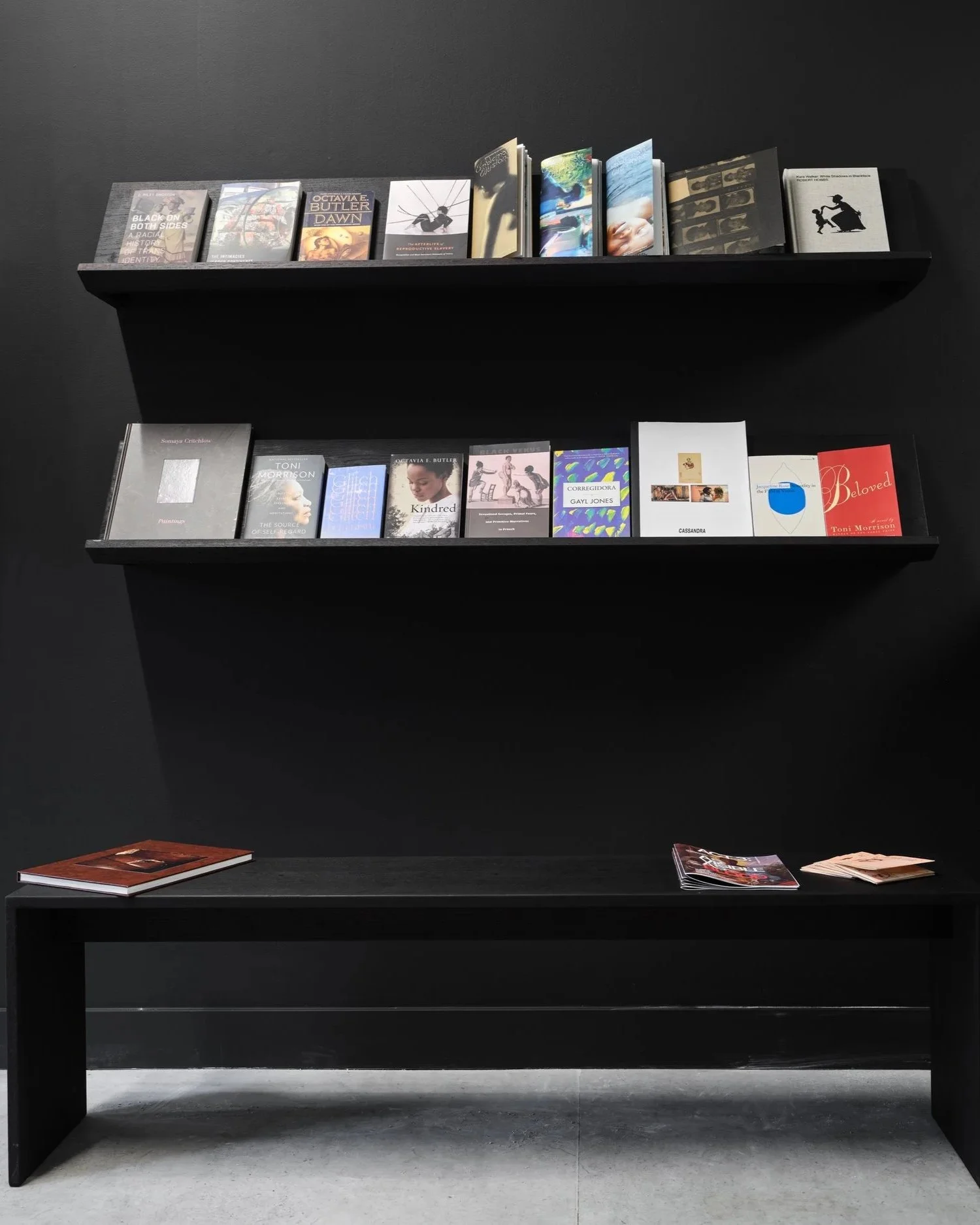  Troy Johnson,  Book Nook ,  installation view,  Act 3: As Visible as Blood , Gallery Gachet, 2025.  