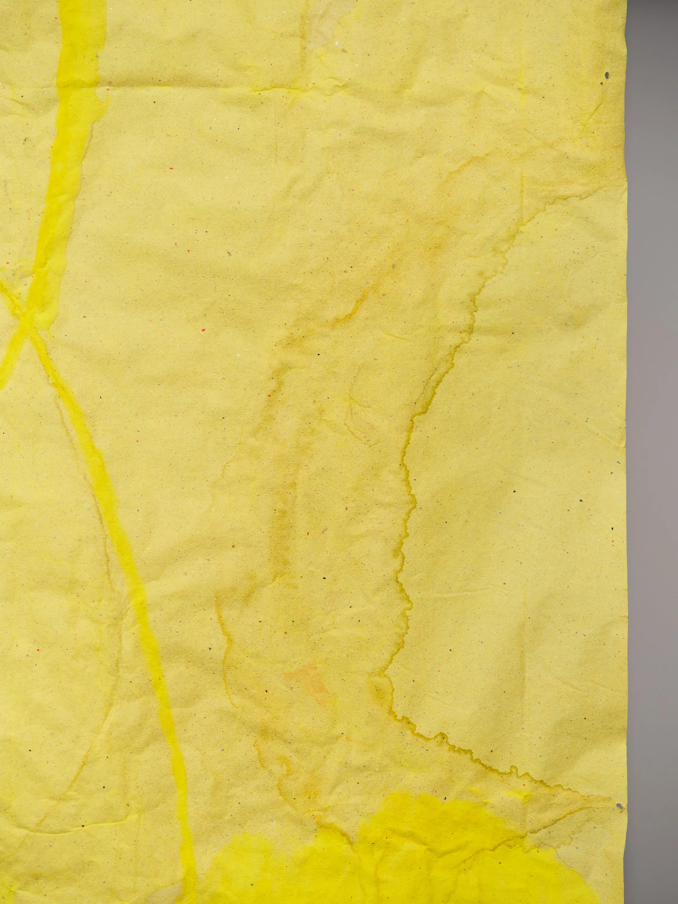  Christian Vistan,  Back  (detail), 2024–2026, water tempura and rice starch paste on manilla paper, wood. Christian would like to thank Steve Hubert and Kevin Romaniuk for their assistance in the production of of this work. 