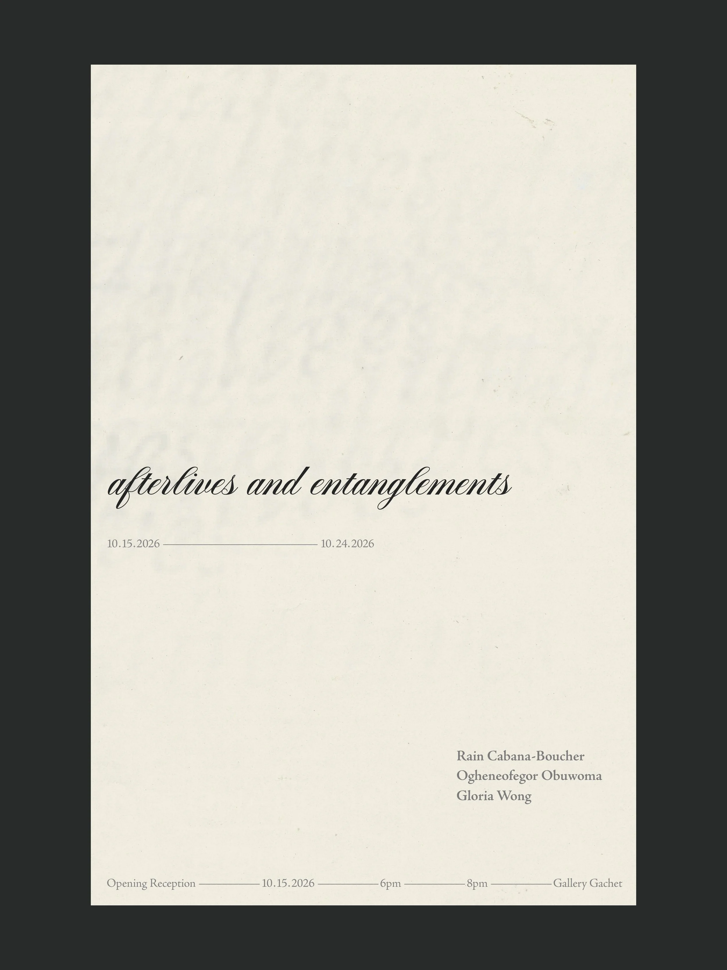 afterlives and entanglements