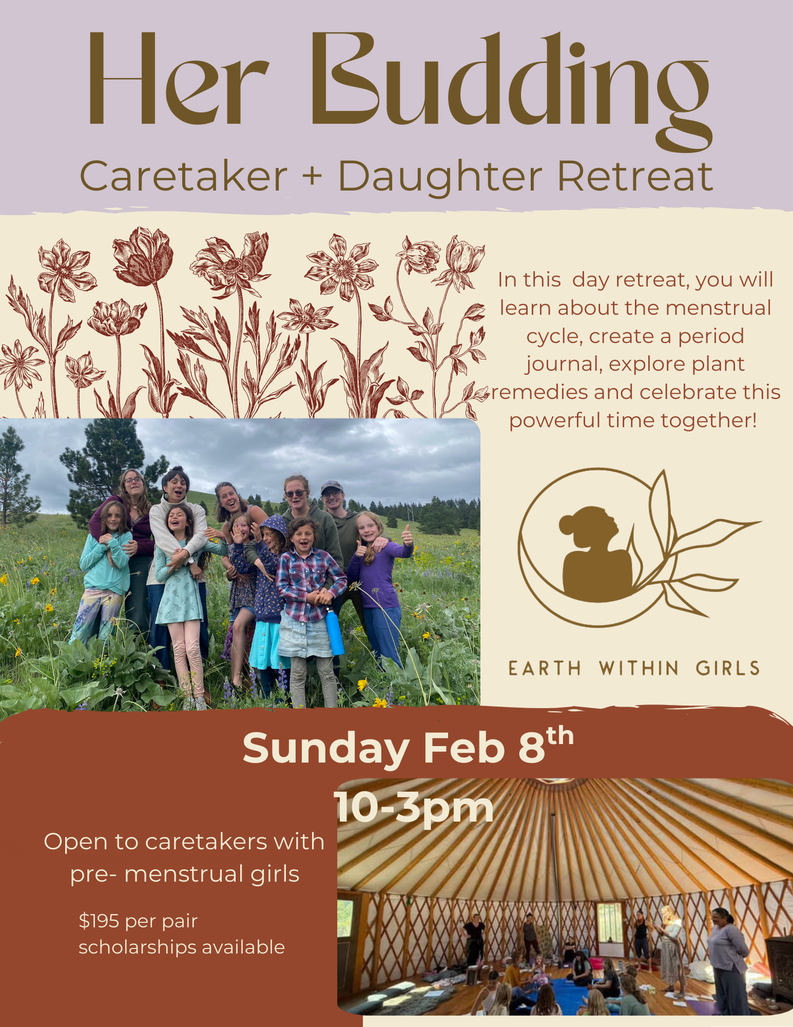 Her Flowering Caretaker & Daughter Retreat