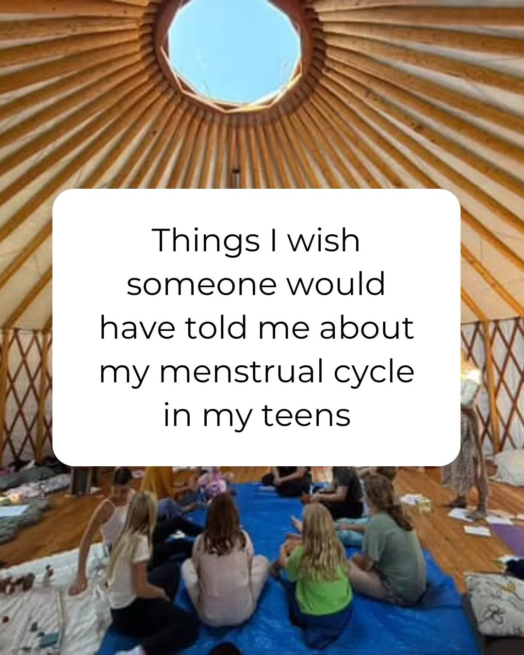 ✨4✨ things I wish someone had told me about my menstrual cycle when I was in my teens and 20&rsquo;s. ☝️

Help your girl tap into the power of her cycle and join us for our upcoming caretaker-daughter retreat on Feb. 8th. 

#earthwithingirls #periodp