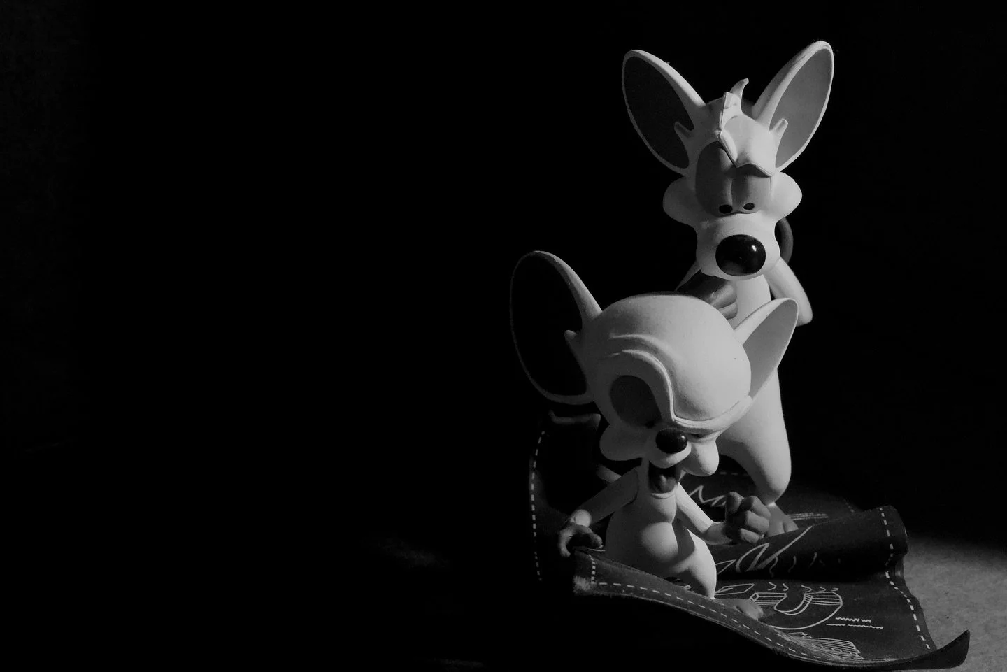 What Are We Doing Tonight? 
I had planned on skipping this week as I haven&rsquo;t been too inspired to shoot anything the past few weeks. But I grabbed my handy mechanic&rsquo;s flashlight, set up a box, and grabbed my figurine of Pinky and the Brai