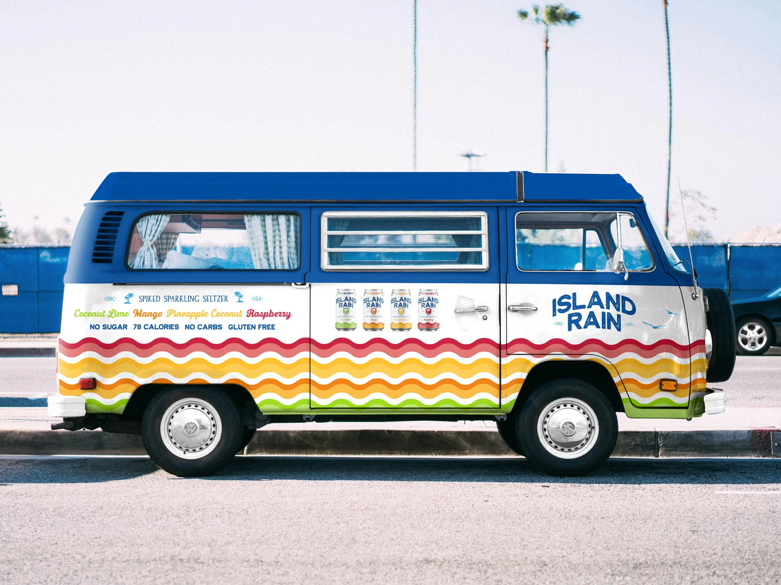 Island Rain Spiked Seltzer Branding