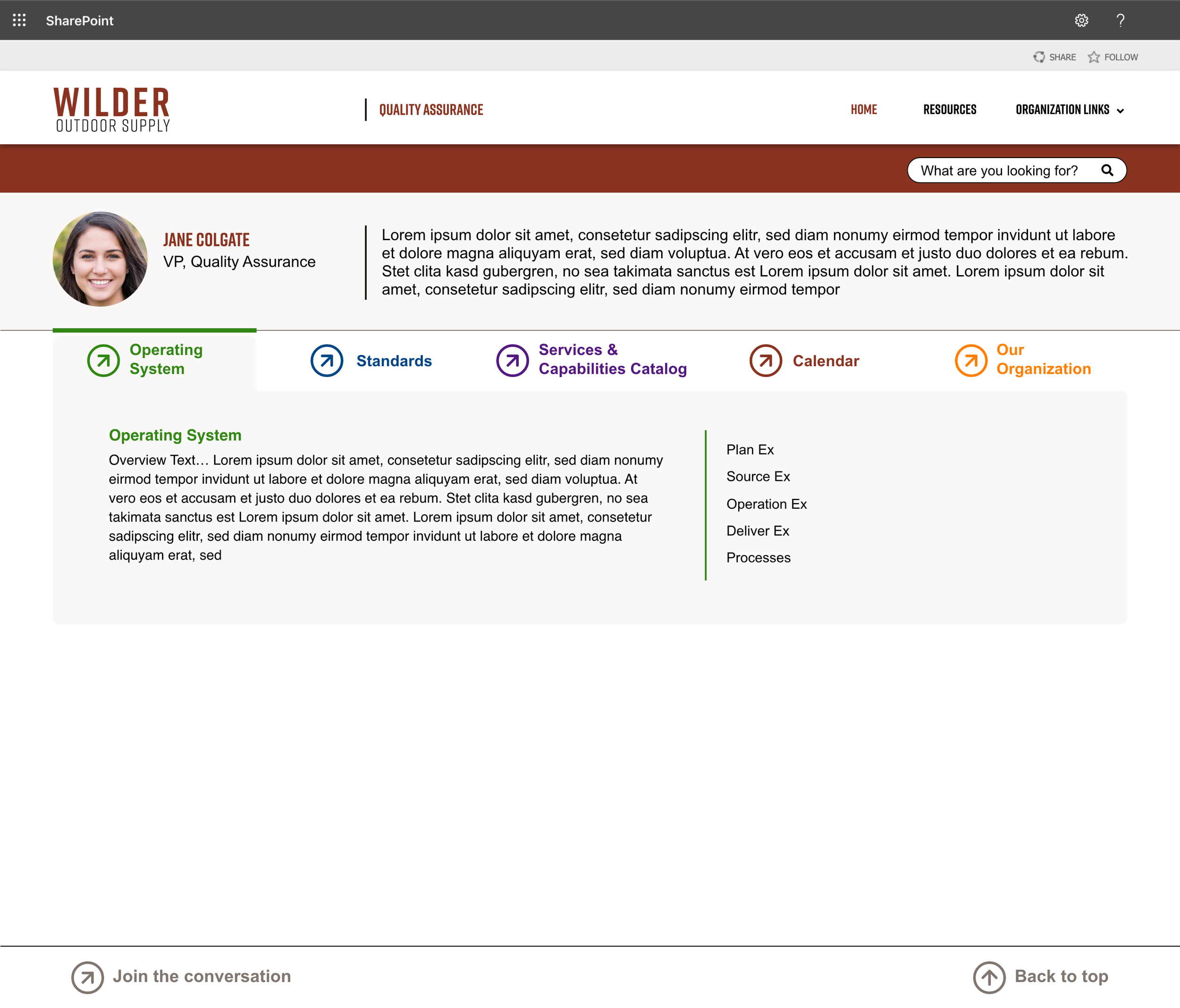 Wilder Outdoor Supply - Quality Assurance - Landing Page.png