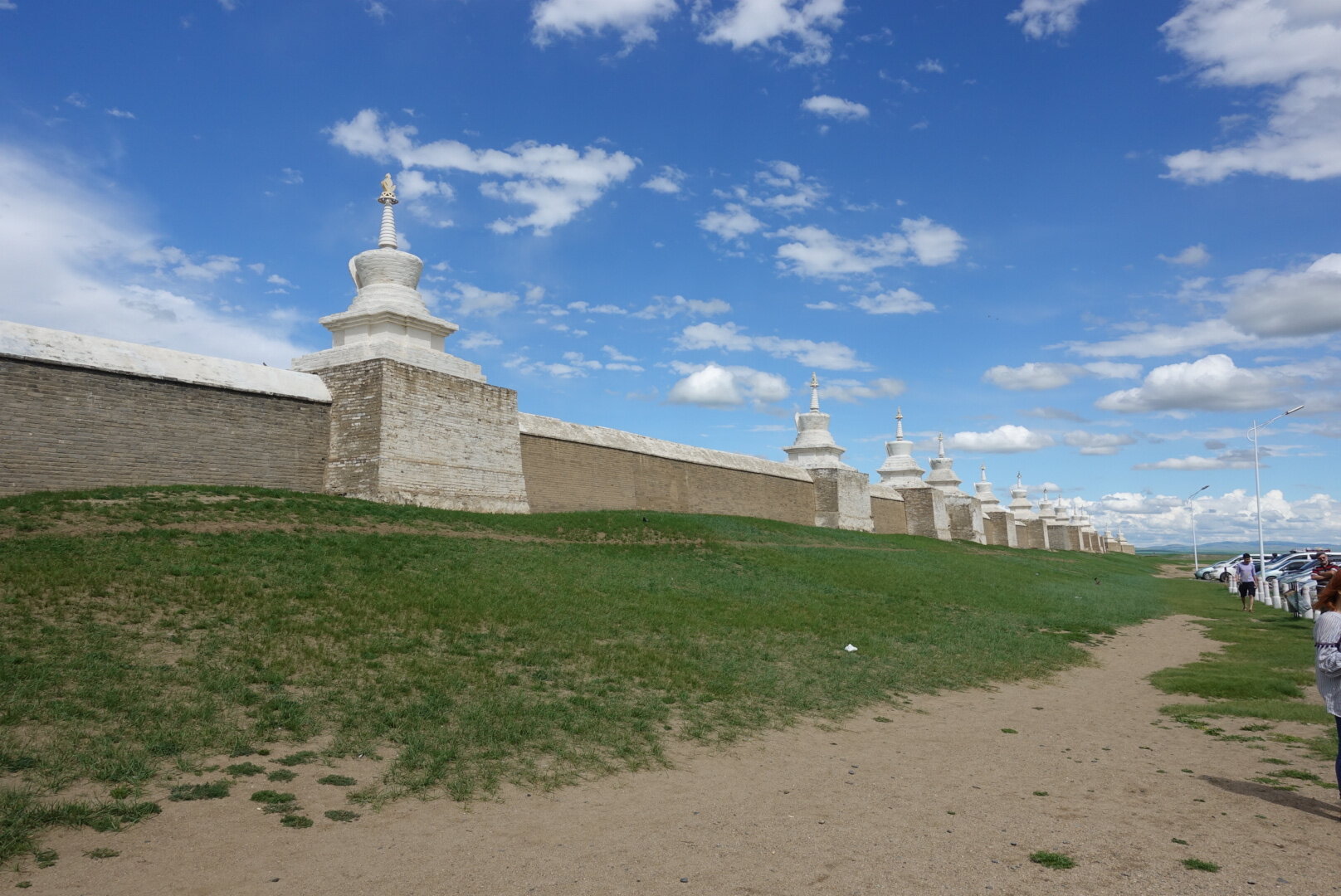 under the eternal blue sky of Mongolia