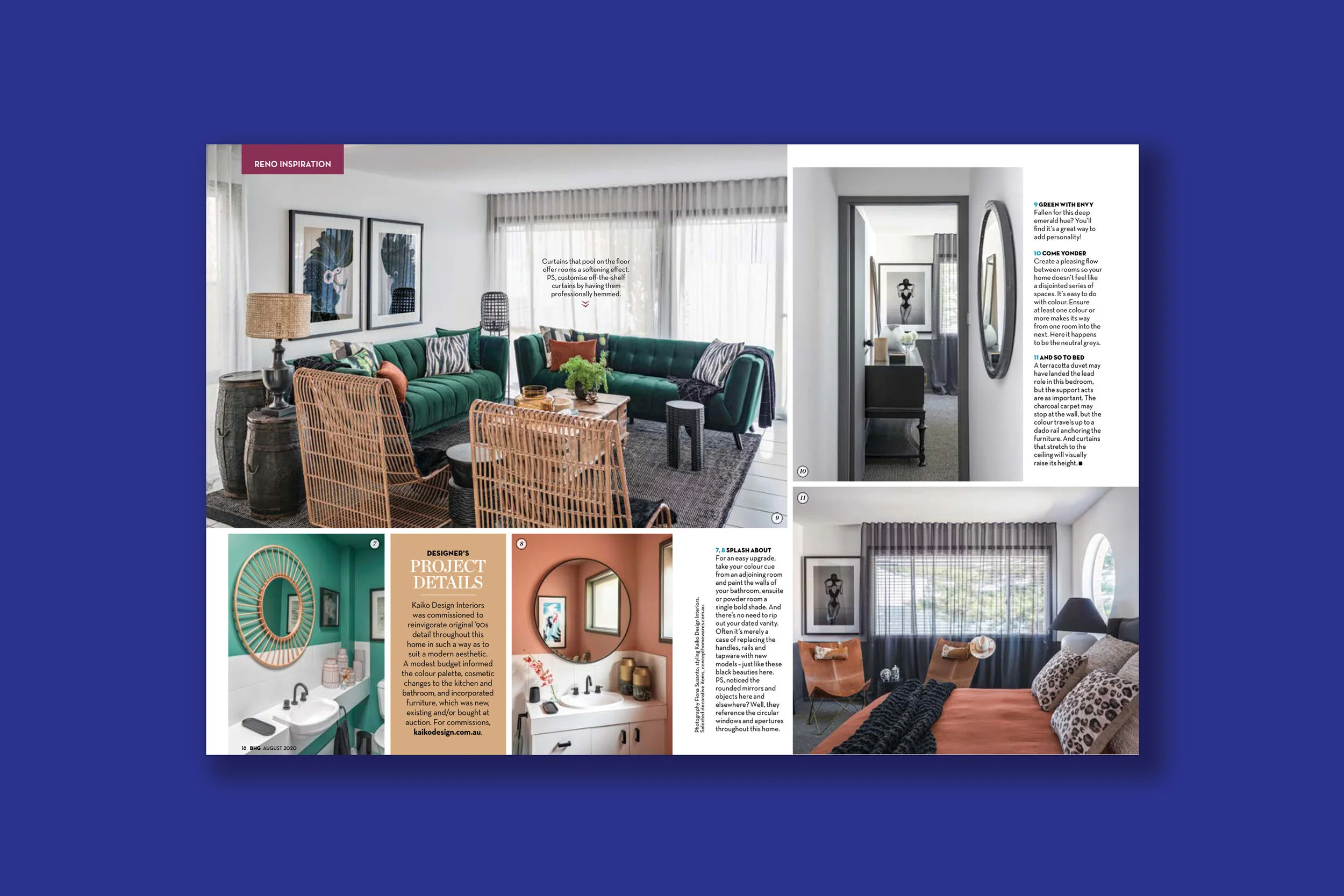 Better Homes and Gardens August 2020 Kaiko Design Interiors
