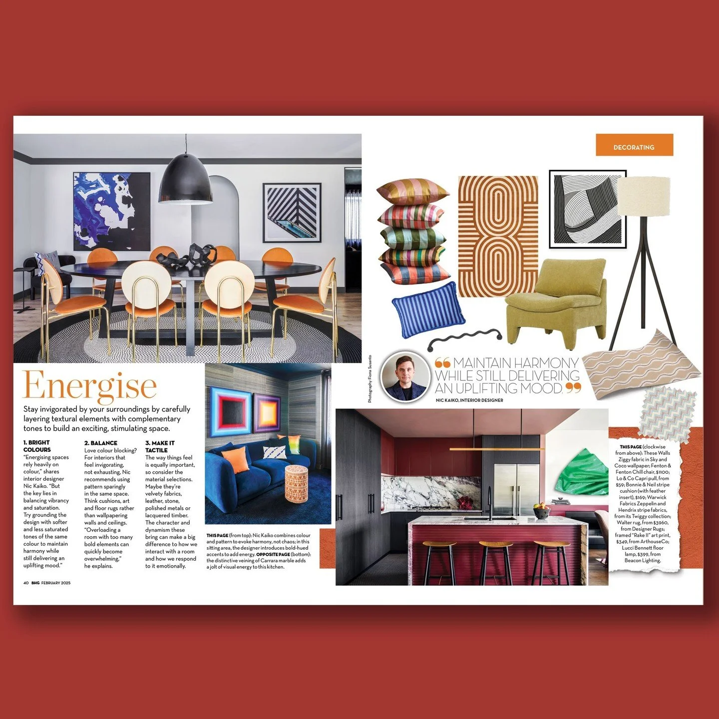 Grab the latest copy of @bhgaus to read about creating spaces in your home to reflect how you want to feel when you're in them. A big thank you to @brand.shout for the inclusion. 
#sydneyinteriordesigner #interiordesign #interiorstyling #propertystyl