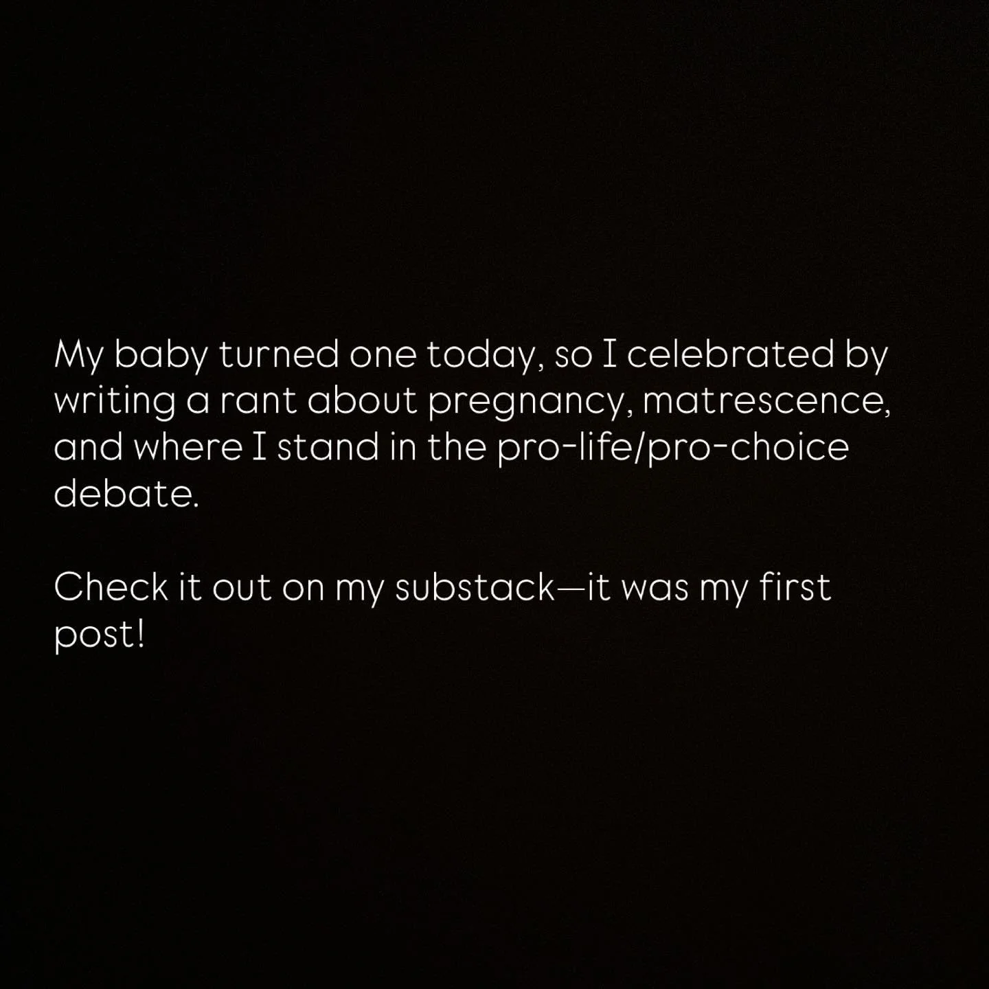 I&rsquo;ve been lurking on substack for a while. I finally wrote something.

#ascendingarts #matrescence