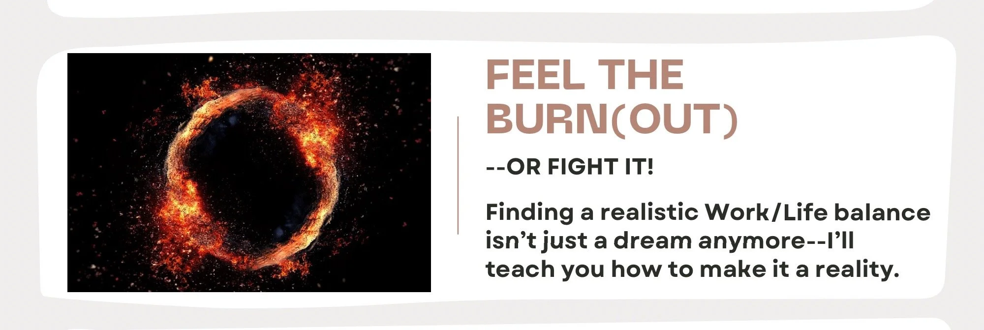 A fiery cosmic nebula with bright orange and red colors surrounding a dark central void.