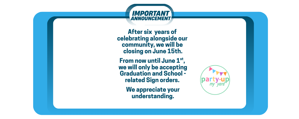 Party Up My Yard - Closing June 15th