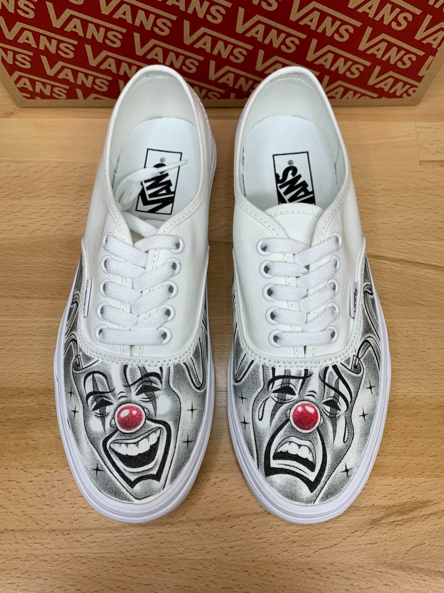 Custom Vans Shoes - Smile Now, Cry Later Design (Hand Drawn) — RIVAL ART CO.