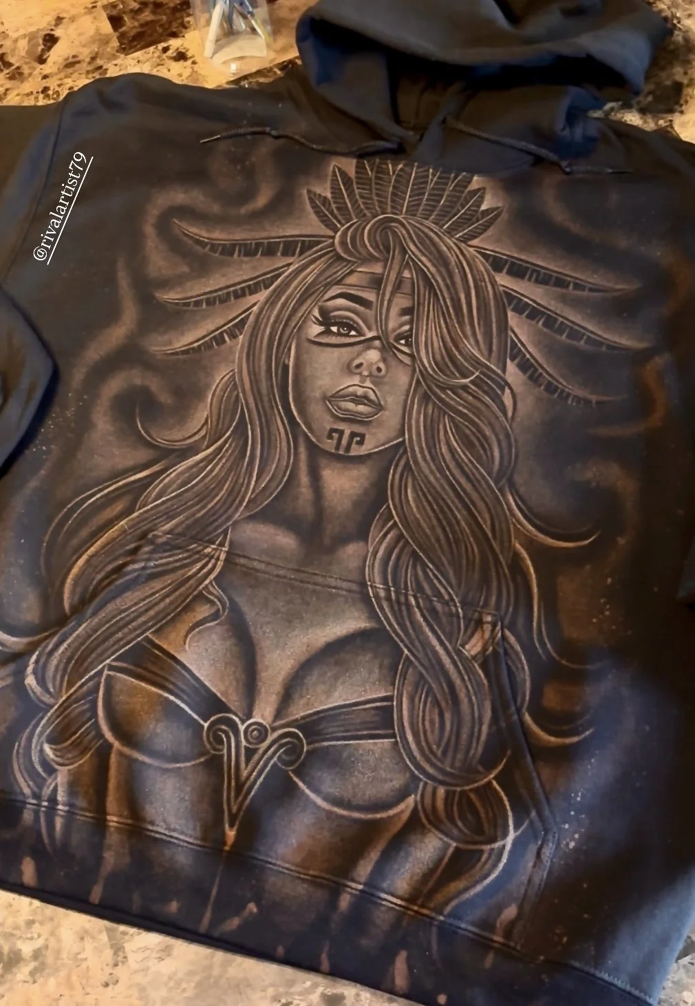 Azteca Bleach Hoodie