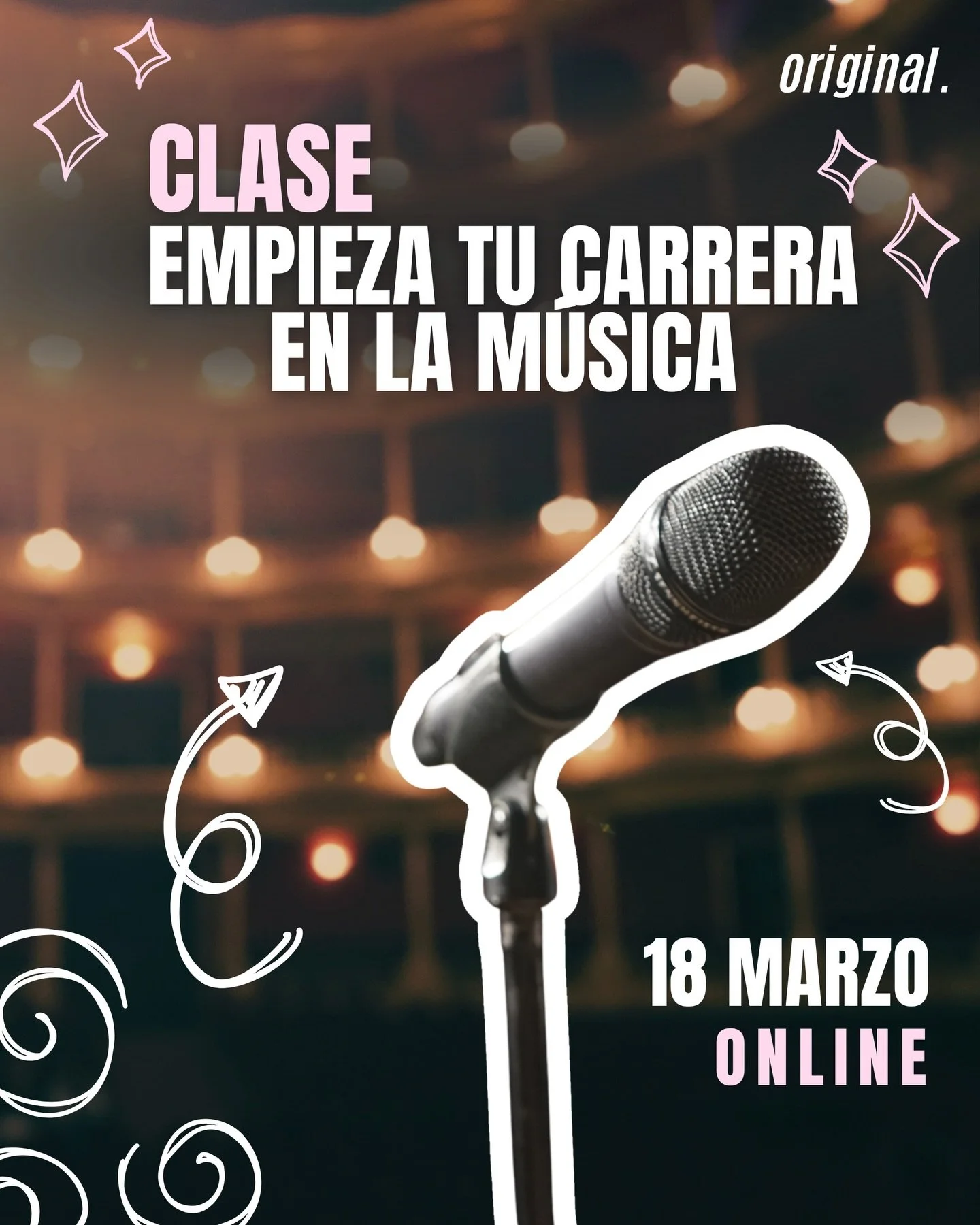 Sacar primeras canciones y pasar a sentirse parte de una industria es un proceso de mucho desconocimiento. La clase &ldquo;Empieza tu carrera en la m&uacute;sica&rdquo; nace para acompa&ntilde;ar ese momento.

Es una sesi&oacute;n pensada para artist