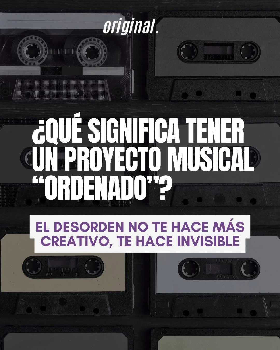 El artista ca&oacute;tico rodeado de cables y correos sin leer es un mito rom&aacute;ntico. 😵&zwj;💫
La realidad: el desorden no te hace mejor artista, te hace invisible.

Tener un proyecto ordenado no te quita creatividad, te quita ansiedad. Y cua