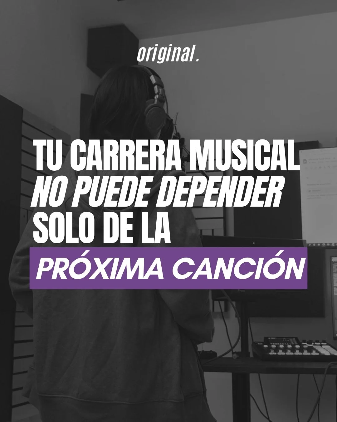 Tu carrera musical no avanza solo por sacar otra canci&oacute;n. 🎶

Un buen tema por s&iacute; solo no asegura nada si no viene acompa&ntilde;ado de una idea clara detr&aacute;s.

Lo que comunicas antes, durante y despu&eacute;s del lanzamiento es l