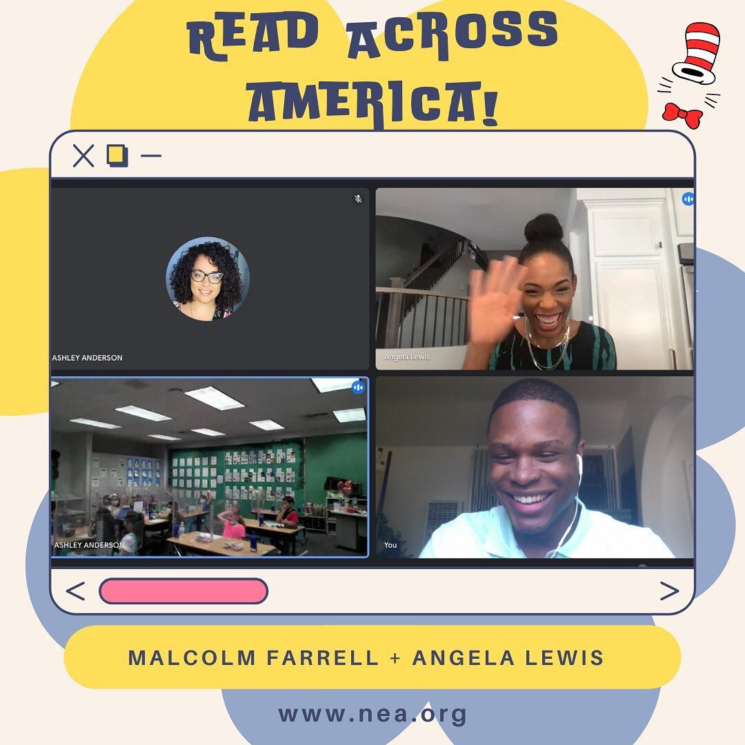 Today I had the pleasure to read to a class full of 5th graders for Read Across America. Not only that but I read to them with @luvangelalewis who I am a big fan of when it comes to @snowfallfx 😭😭
⁣
⁣#ReadAcrossAmerica2022 #RAA #DrSeussDay