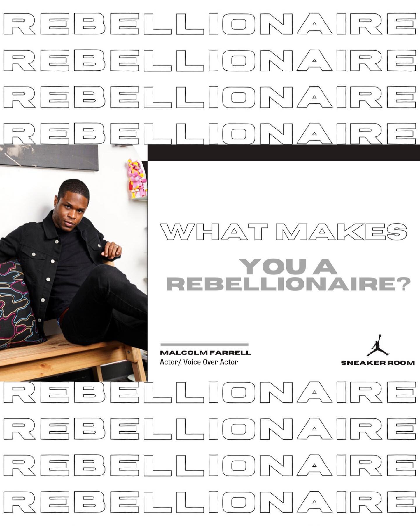What makes me a Rebellionaire? I believe having the will to go after my dreams full force with no sign of looking back. Even when people told me no. ⁣⁣⁣⁣⁣⁣
⁣⁣⁣⁣⁣⁣
I want to say thank you to @sneakerroom for allowing me to be the voice of something so