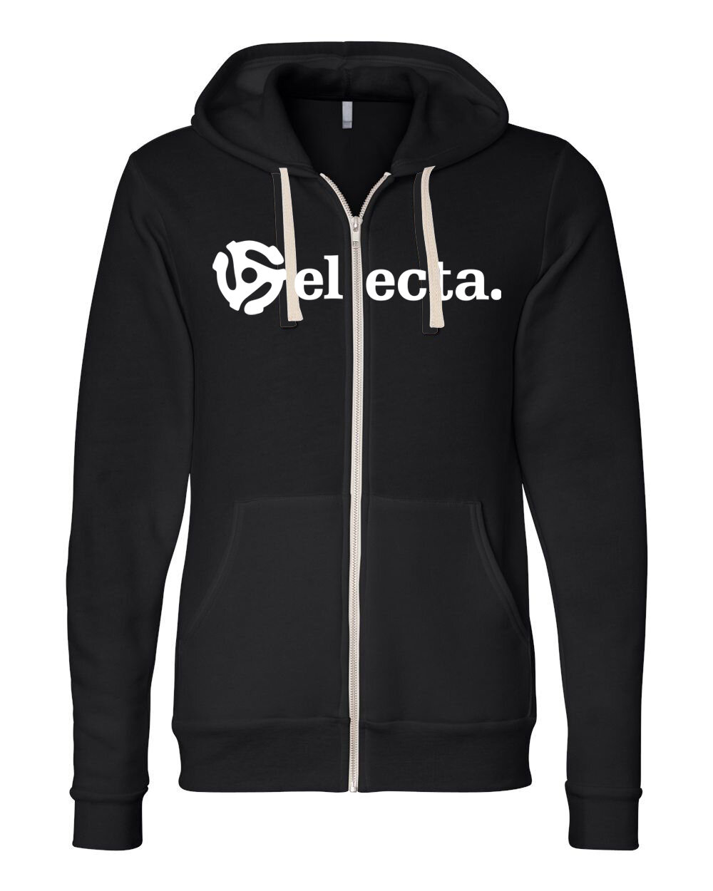 Selecta Unisex Black &amp; White Zip-Up Hoodie