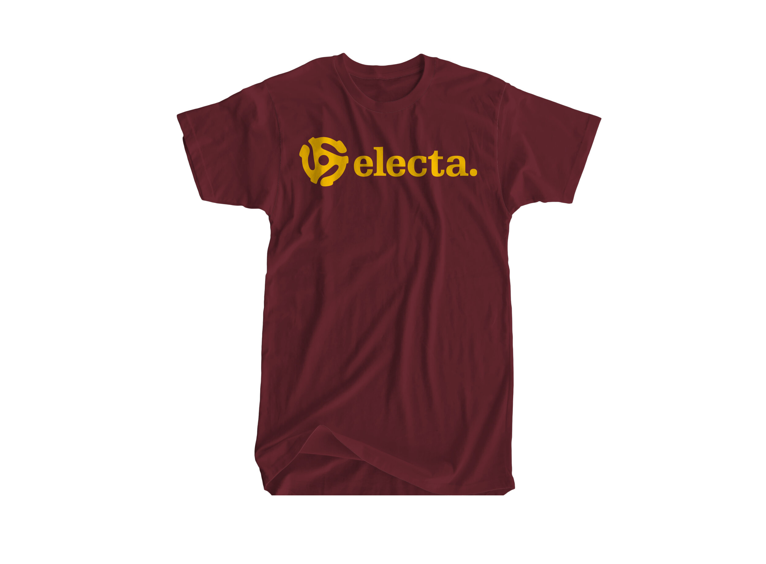 Selecta Unisex Maroon &amp; Yellow Tee