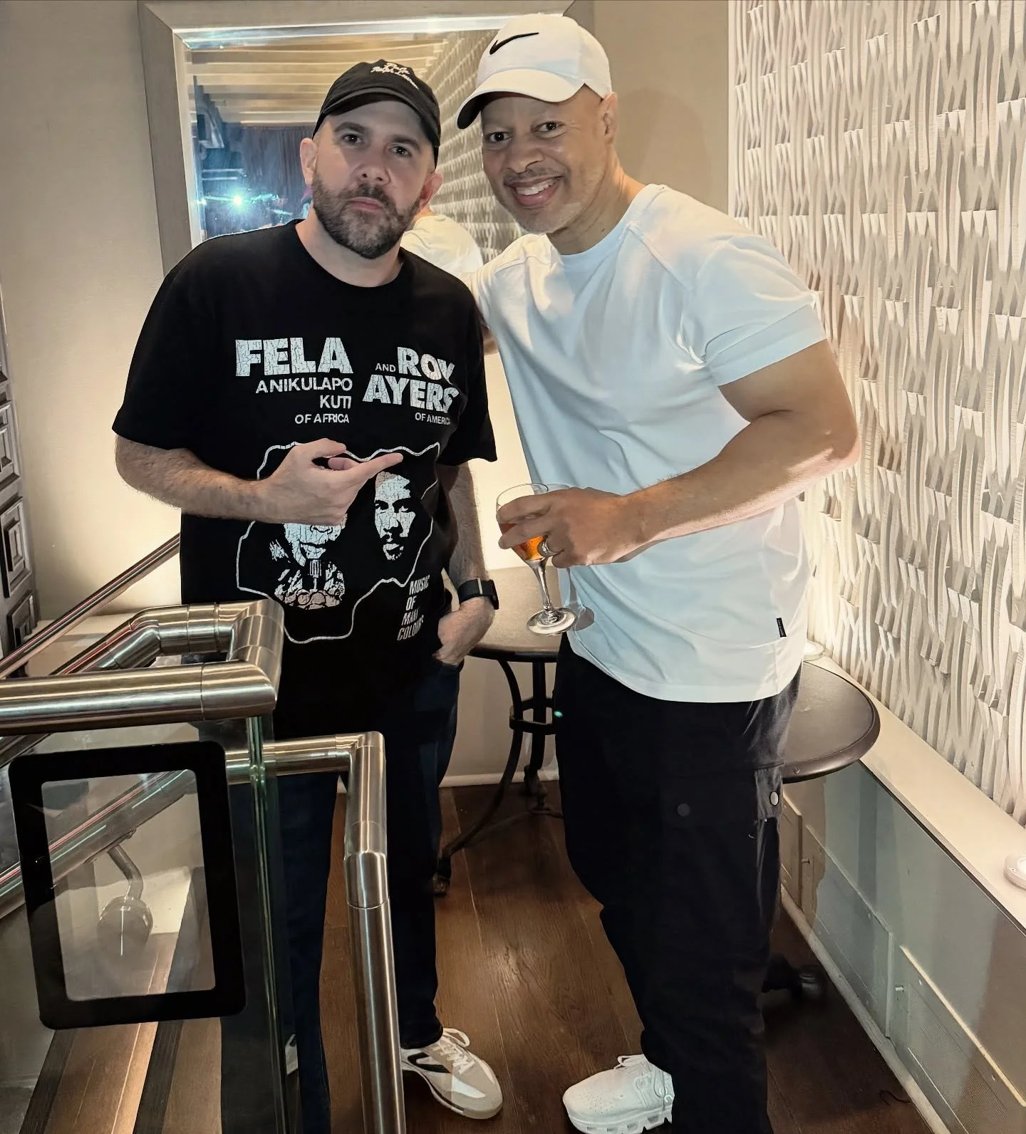 Love to my brother @theofficialsamsneed for stopping by my gig yesterday. Pittsburgh (&amp; beyond) legend. Check the credits! Part of the massive Burgh roster of producers that brought that Boom-Bap to Dre&rsquo;s camp. Always great to catch up with