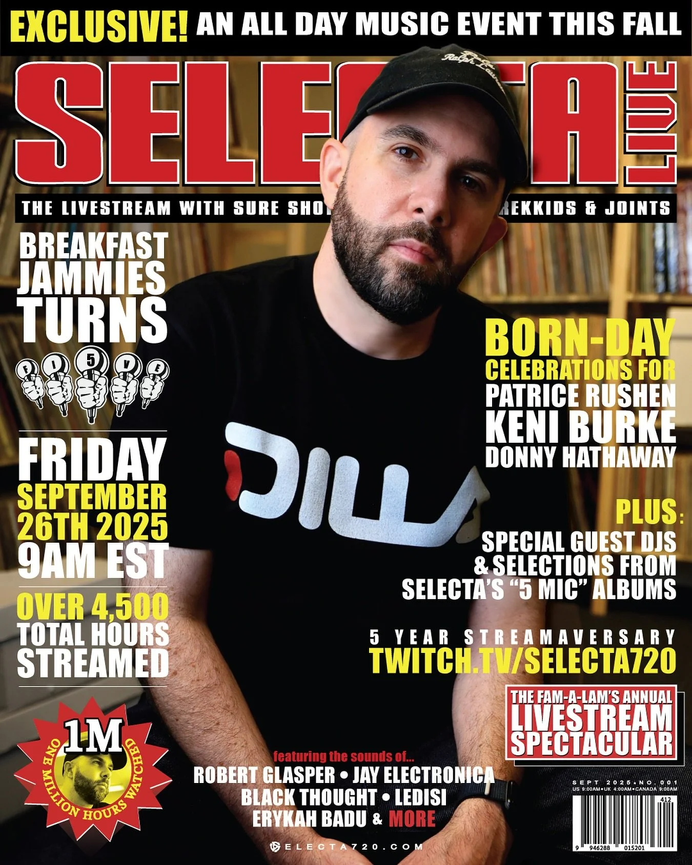 FRIENDLY REMINDER! 
Tomorrow! All darn dey! 
Celebrating 5-Years of the PROGRUM with a 5 🎤🎤🎤🎤🎤 theme. Who woulda thunk Breakfast Jammies would be rocking a whole 60-Months since inception &amp; as strong as ever. 
You know the place&hellip;..