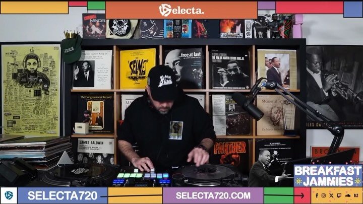 Amazing day today! My brethren @izrah1977 came through the record room &amp; blessed us on the mic with a few apropos spoken word pieces for such an important day 🔥 + 5-hours of MLK-inspired selections. &amp; I will say this! (TWICE) Y&rsquo;all ALW