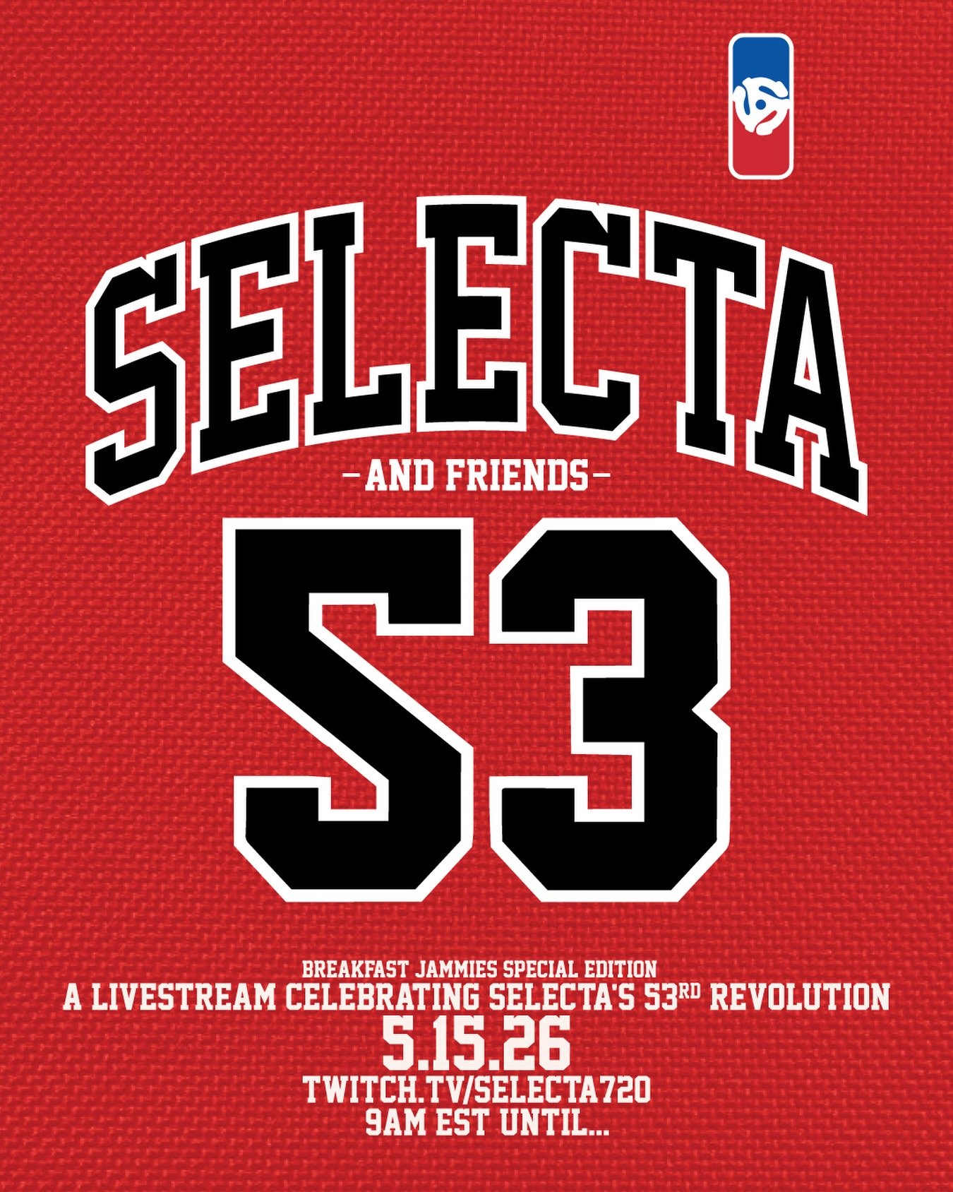 TODAY&mdash;-ALL DAY! (Friday 5/15) Come rock with us!
Jimmy turns 5-Tres