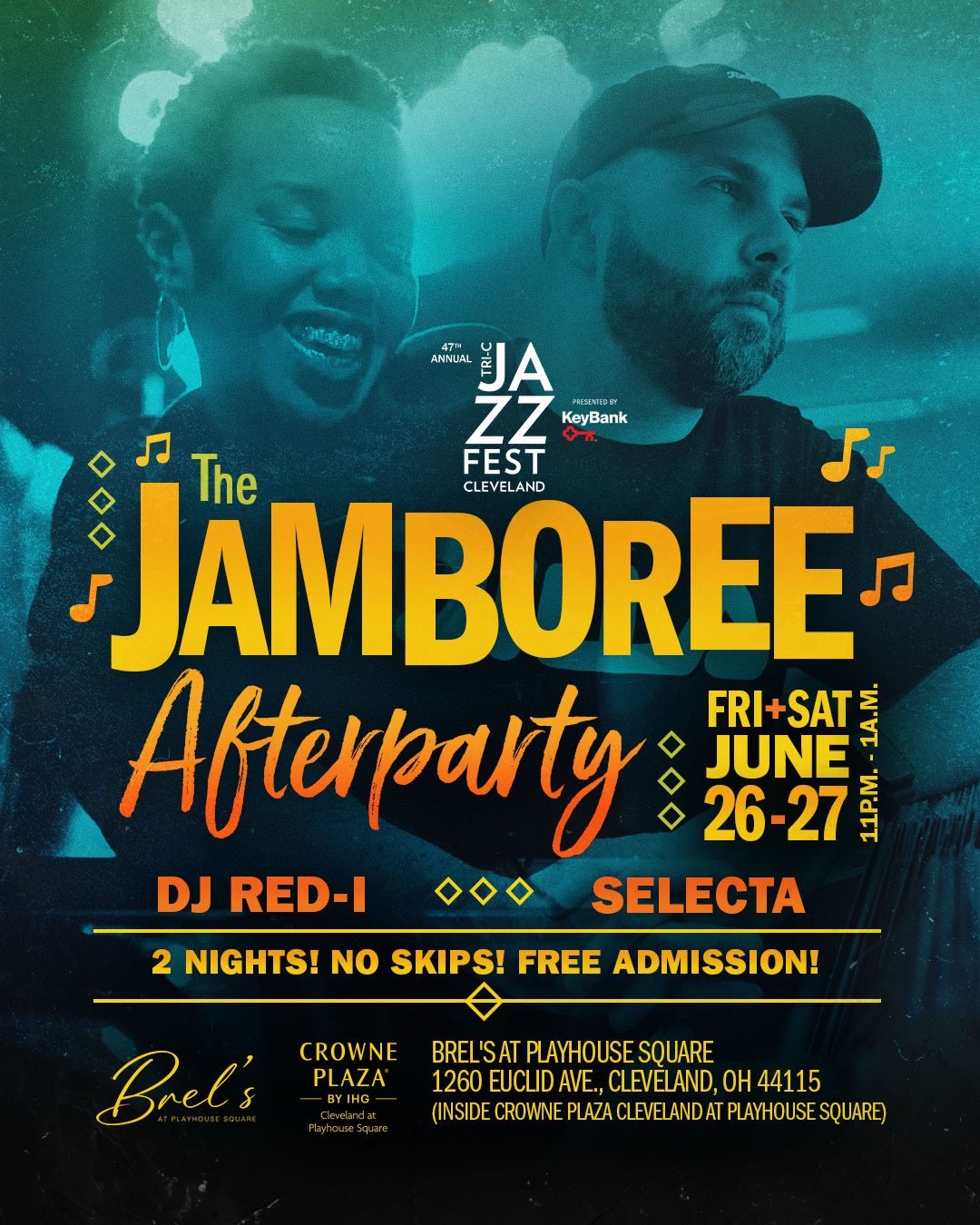 Cleveland Famalam! Honored to be rocking the official (day two) after-party for the @tricjazzfest later this month (6/27). @djredibeats handles day one duties. The lineup is STACKED this year for Jazz Fest &amp; it&rsquo;s only a hop + skip + jump fr