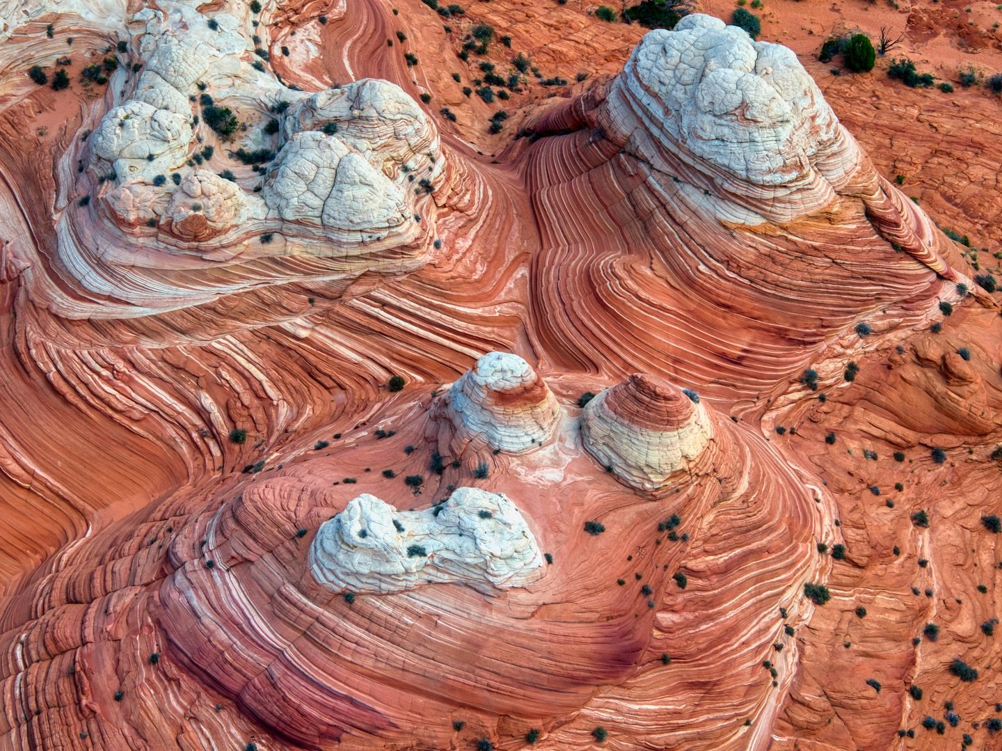 Soaring above the otherworldly landscapes of Coyote Buttes. 🏜️ This aerial view showcases the mesmerizing swirls and colors of the Navajo Sandstone.

#CoyoteButtes #TheWave #DronePhotography #Arizona #Utah #NavajoSandstone #AerialPhotography #Nature