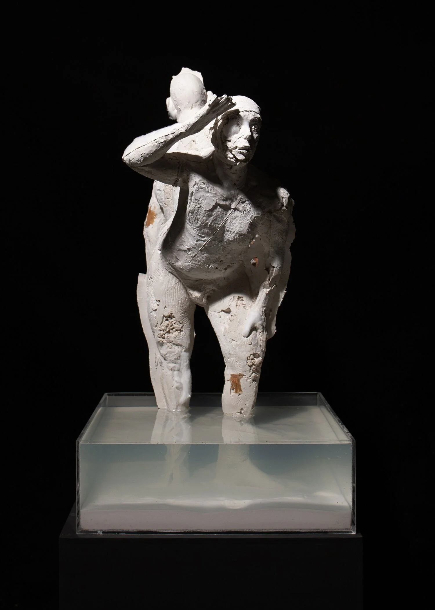 Selfportret/Self-portrait (Rebeginning), 2019. Mixed medium, 52cm x 52cm x 100cm. 