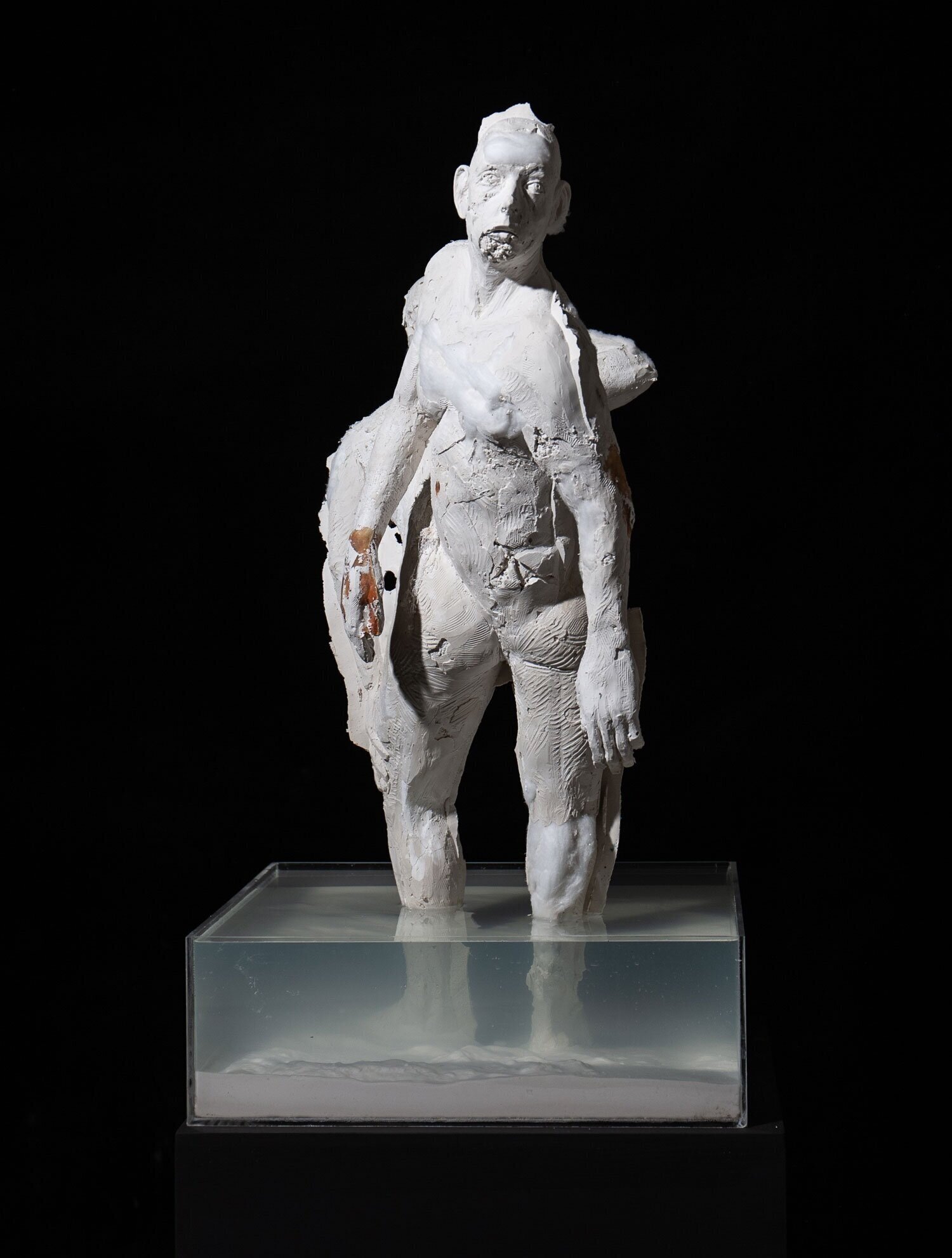 Selfportret/Self-portrait (Rebeginning), 2019. Mixed medium, 52cm x 52cm x 100cm. 