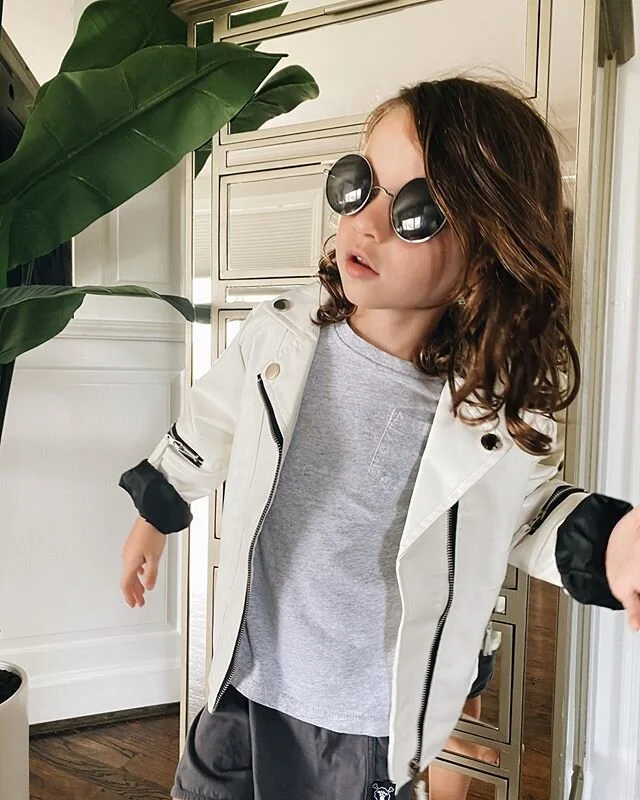 @sasha.benz has such an eye for the clothes Maximus loves. This jacket is from her new store @wyldblack.store