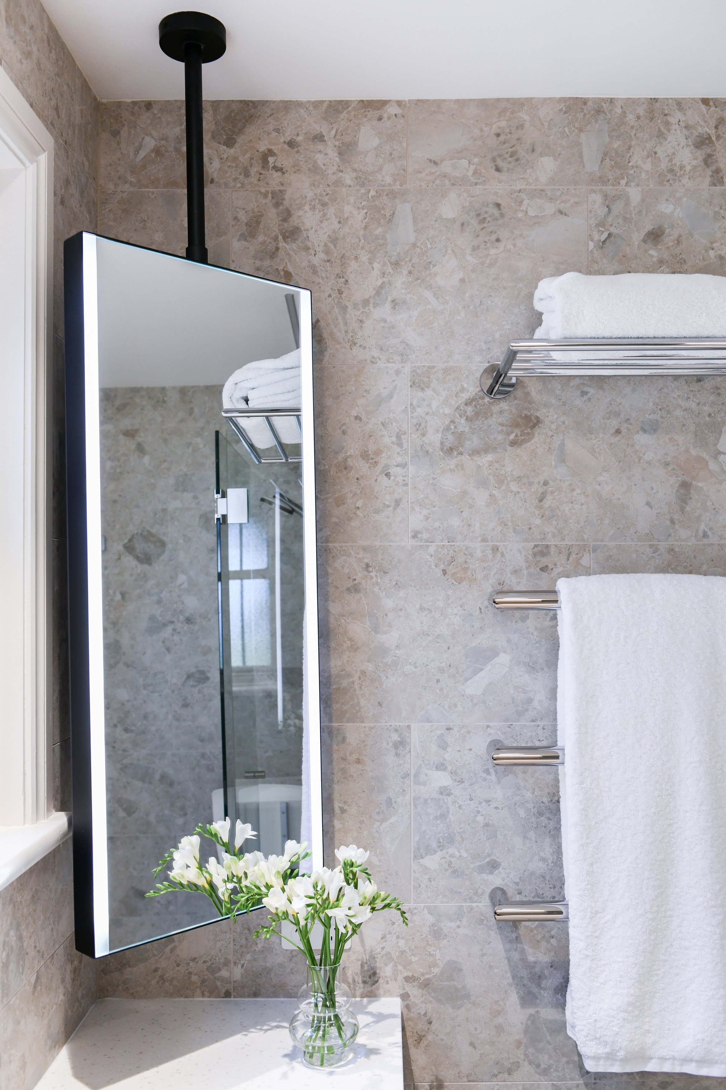 sydney_bathroom_lighted_mirror_heated_towel_rail