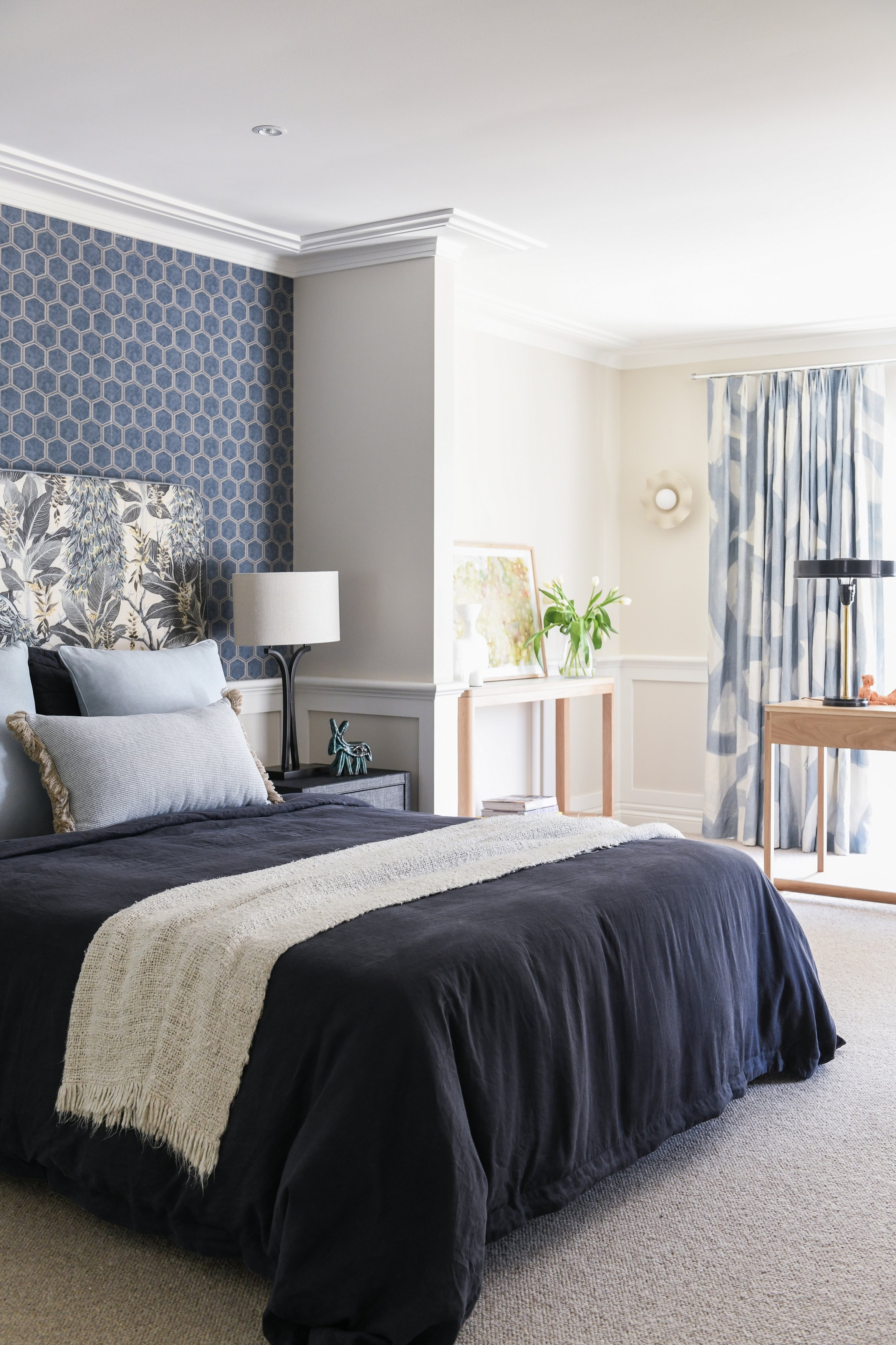 belrose_master_bedroom_curtains_wallpaper_blue